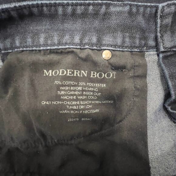 Ann Taylor Jeans Women's 8 Dark Wash Modern Bootcut Minimalist Stretch Capsule - Picture 4 of 7